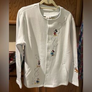 Disney Brand - Fleece jacket.  Size Large.  Light blue